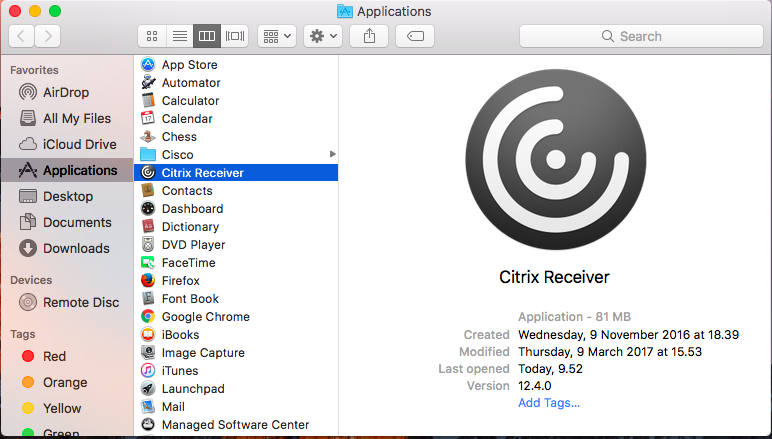 citrix receiver for mac ssl error